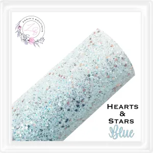 ⋅ Hearts & Stars ⋅ Chunky Glitter Sheets ⋅ Sheets or Mini Rolls ⋅