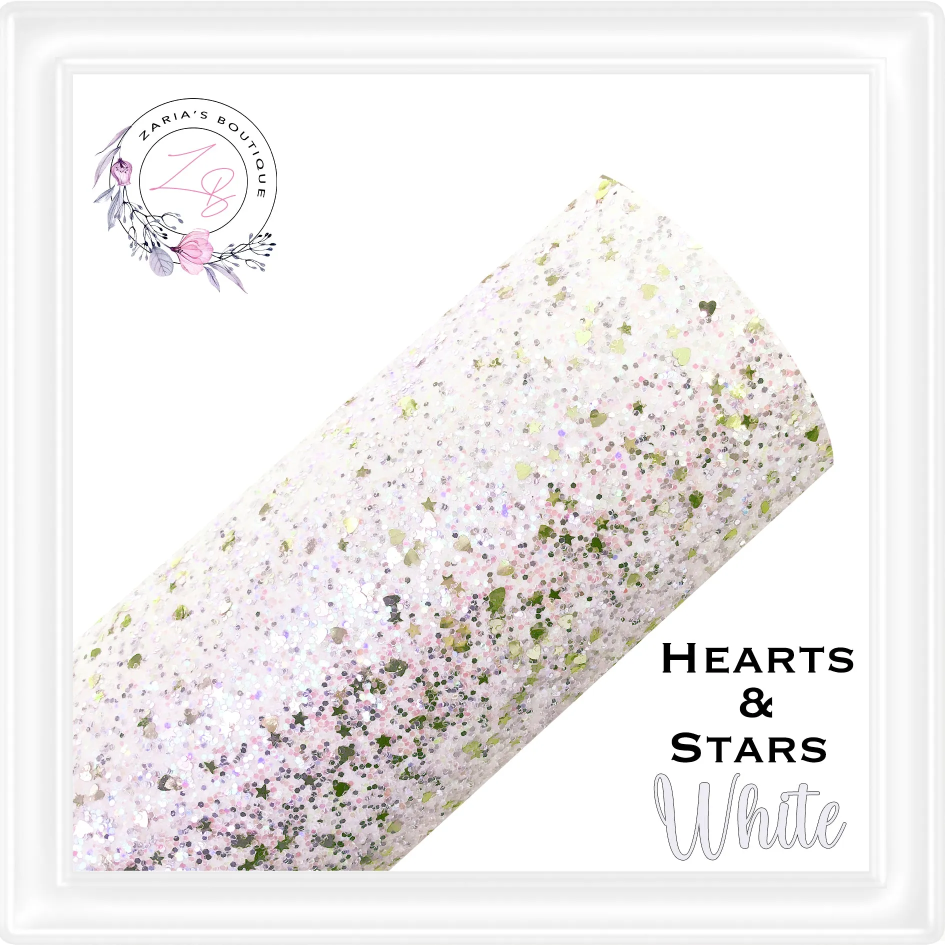 ⋅ Hearts & Stars ⋅ Chunky Glitter Sheets ⋅ Sheets or Mini Rolls ⋅