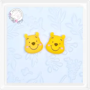 ⋅ Pooh Bear Flatback Resin Embellishments ⋅