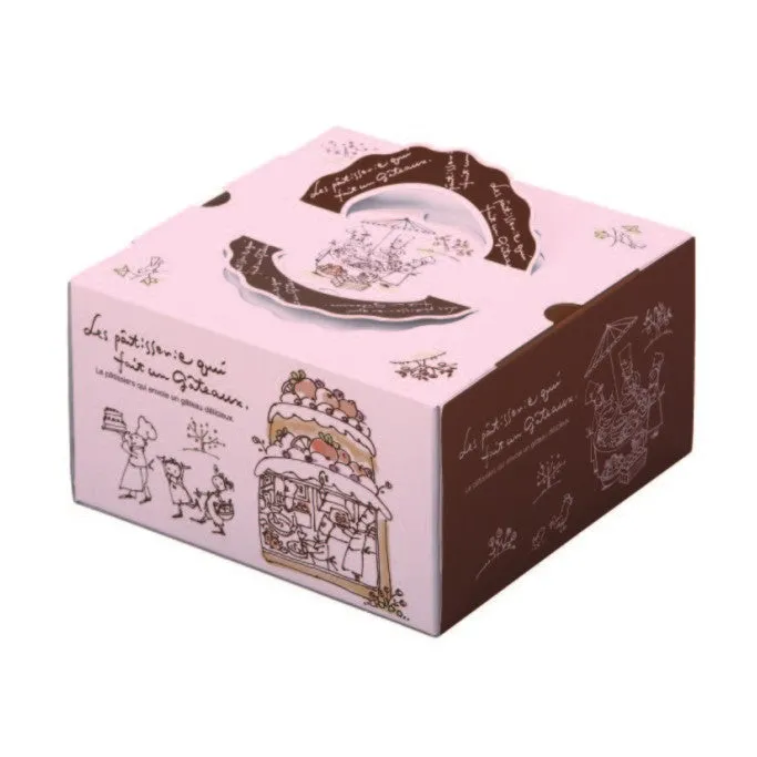10 x 10 x 5-1/8" Cake Box with Handle (TD7)