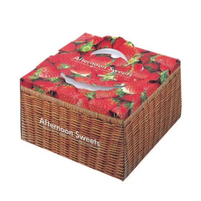 10 x 10 x 5-1/8" Cake Box with Handle (TD7)
