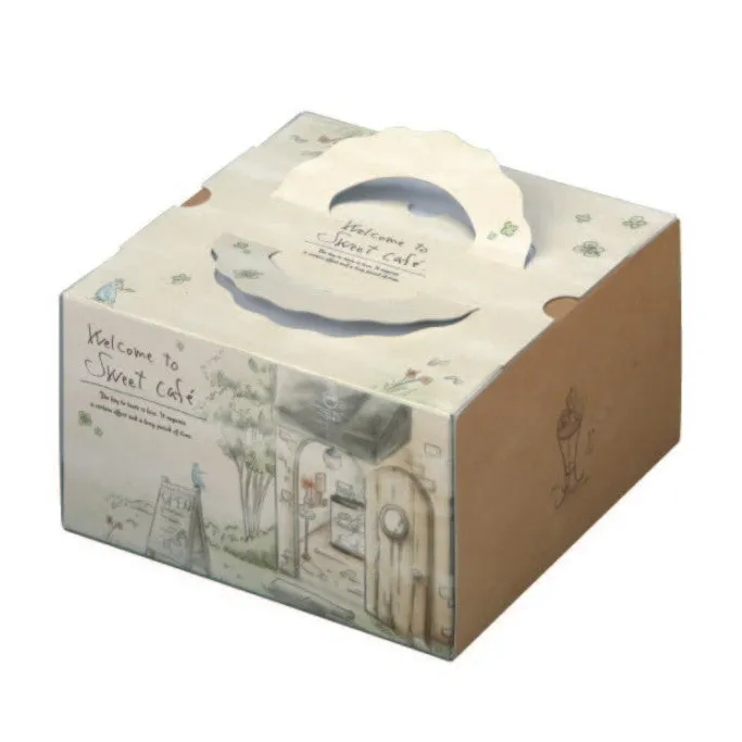10 x 10 x 5-1/8" Cake Box with Handle (TD7)