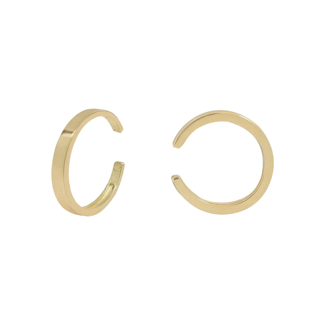 10k Solid Gold Smooth Middle Ear Cuff