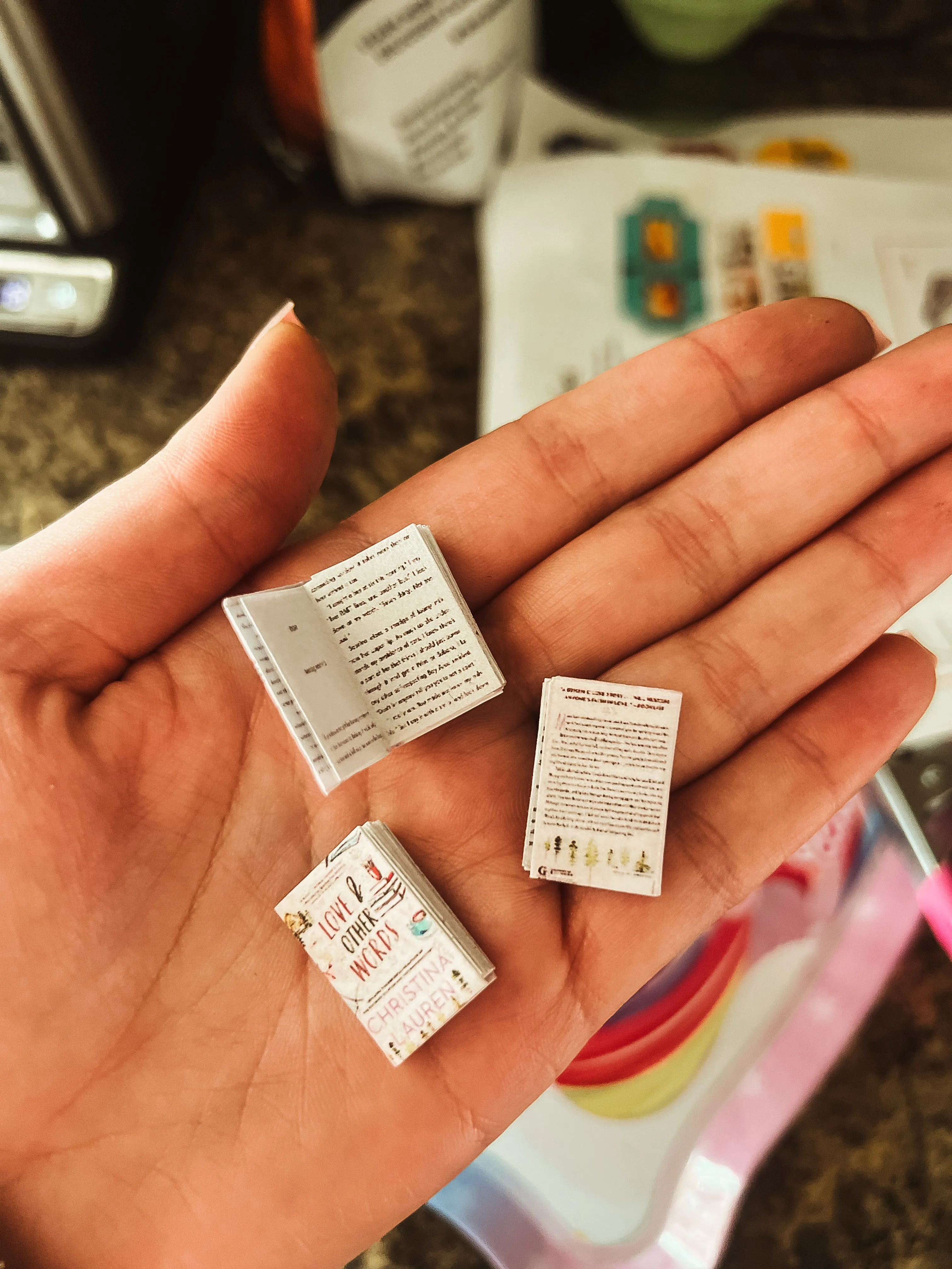 1:12 scale realistic miniature book