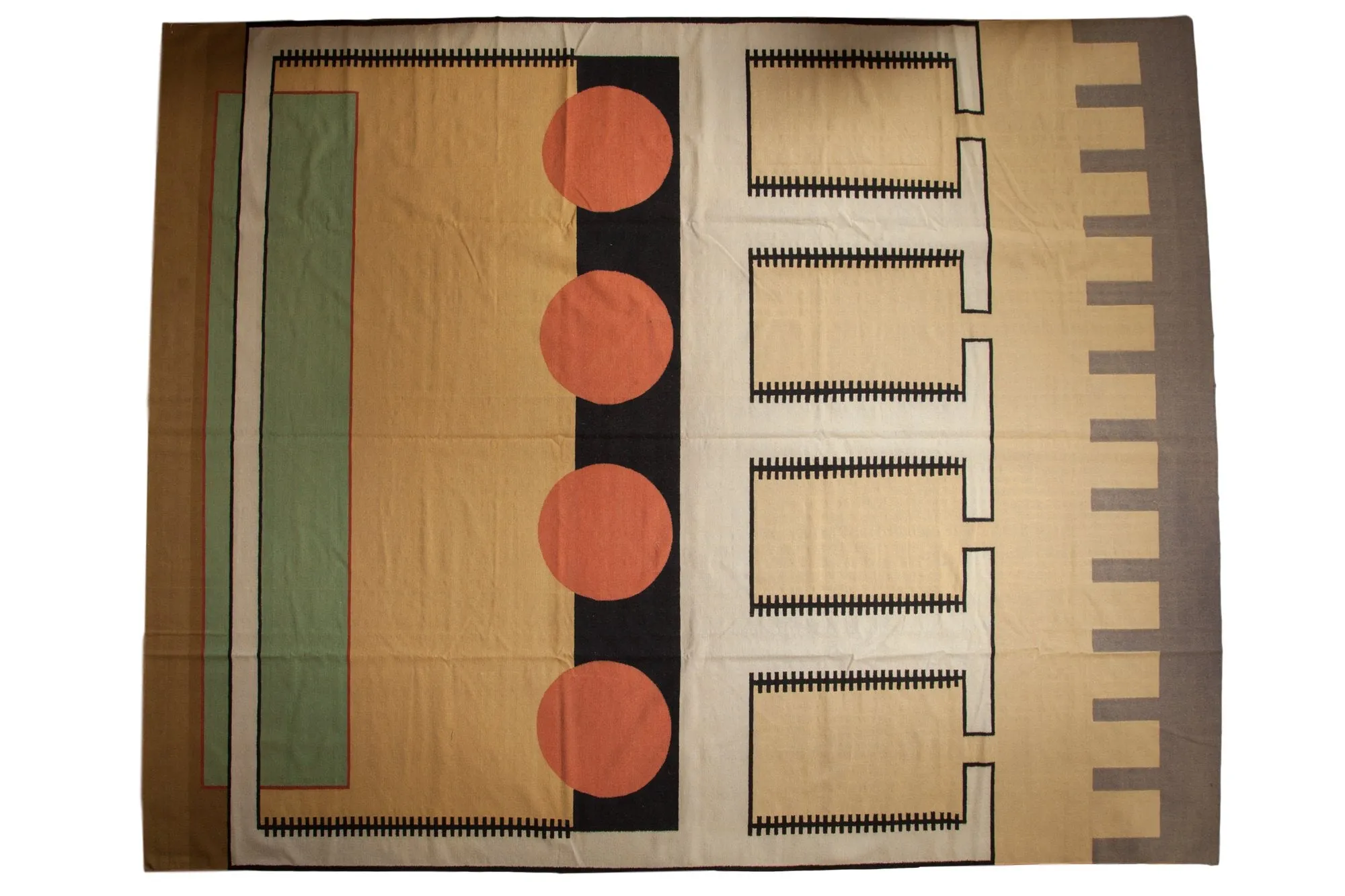 12x15 Vintage Contemporary Kilim Carpet