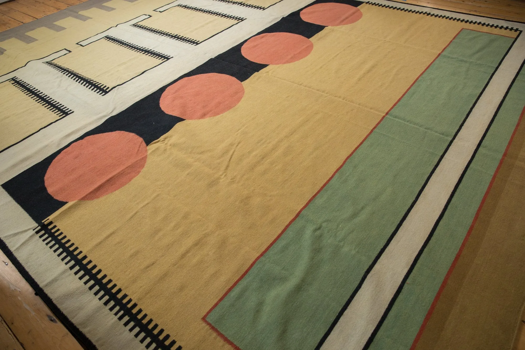 12x15 Vintage Contemporary Kilim Carpet