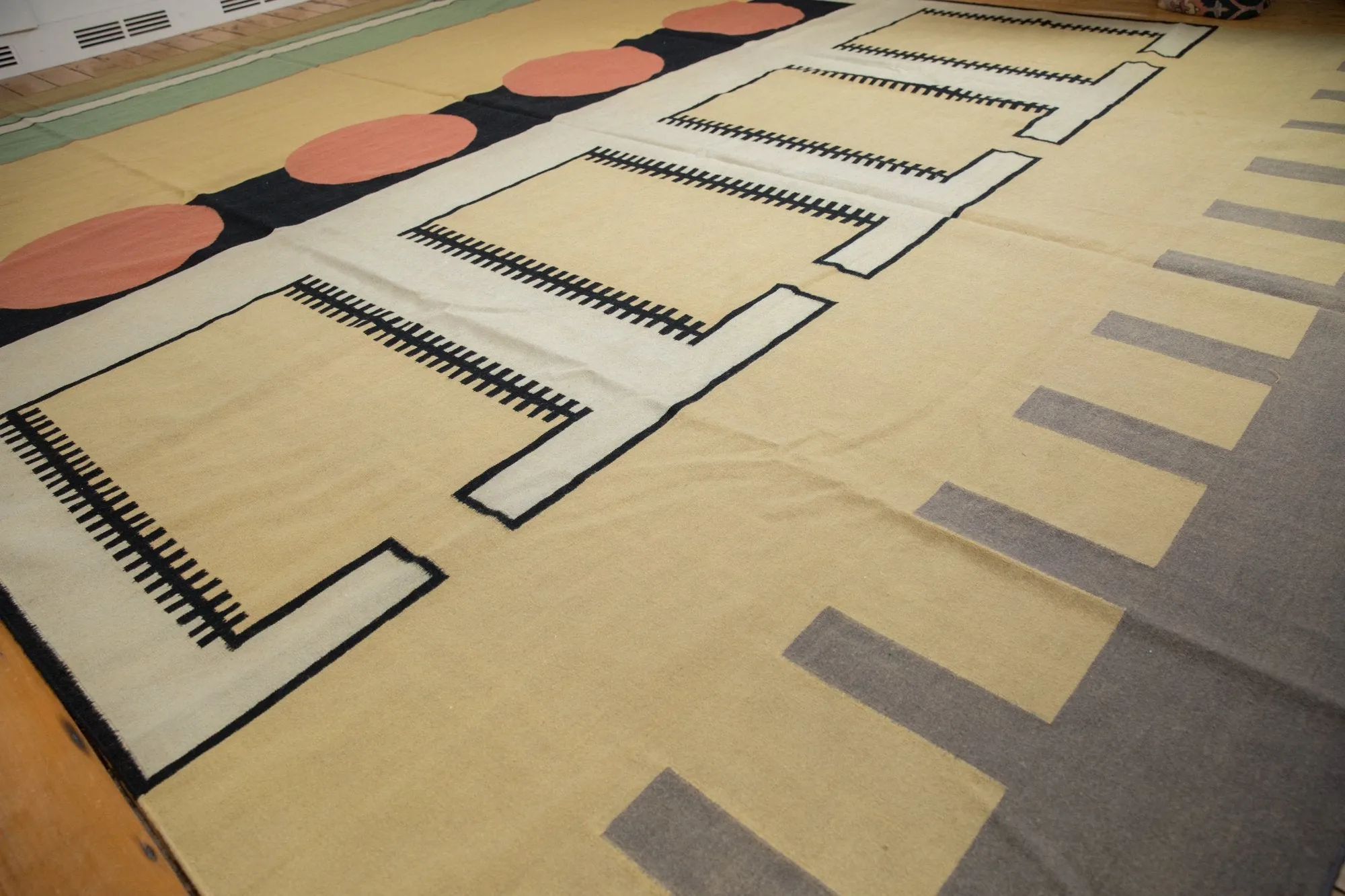 12x15 Vintage Contemporary Kilim Carpet