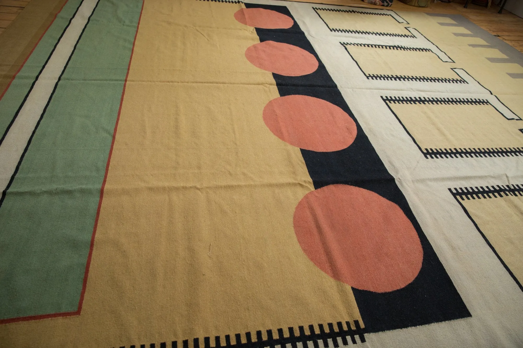 12x15 Vintage Contemporary Kilim Carpet