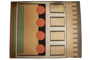 12x15 Vintage Contemporary Kilim Carpet