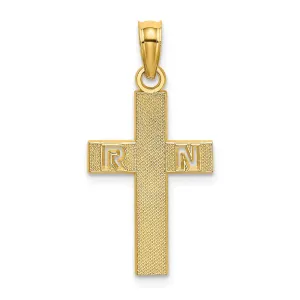 14k RN Cross Charm