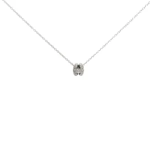 14k White Gold .35ct F VS2 Round Diamond Necklace