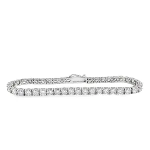 14k White Gold 8.80ct F VS2 Round Diamond Tennis Bracelet