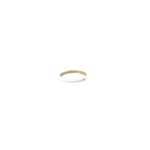 14k yellow gold white enamel ring