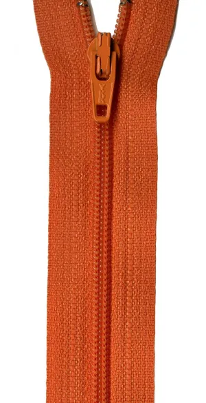 14" Zipper in Orange Peel