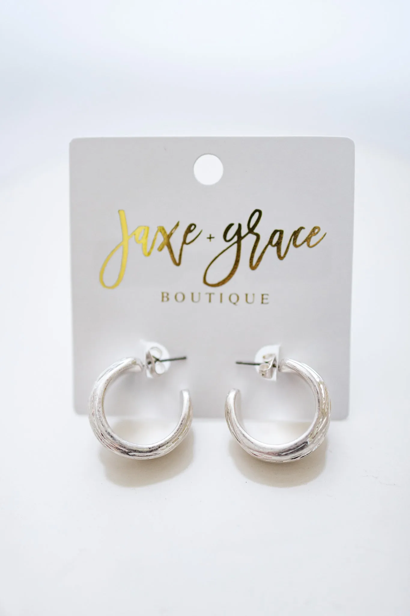15mm Textured Metal Hoops, VARIOUS