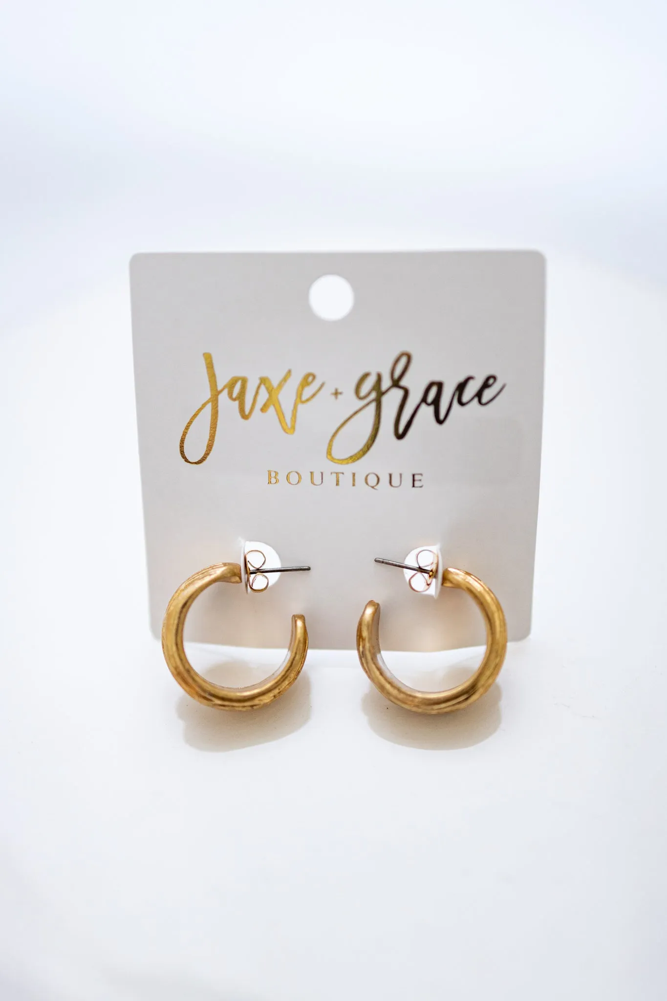 15mm Textured Metal Hoops, VARIOUS