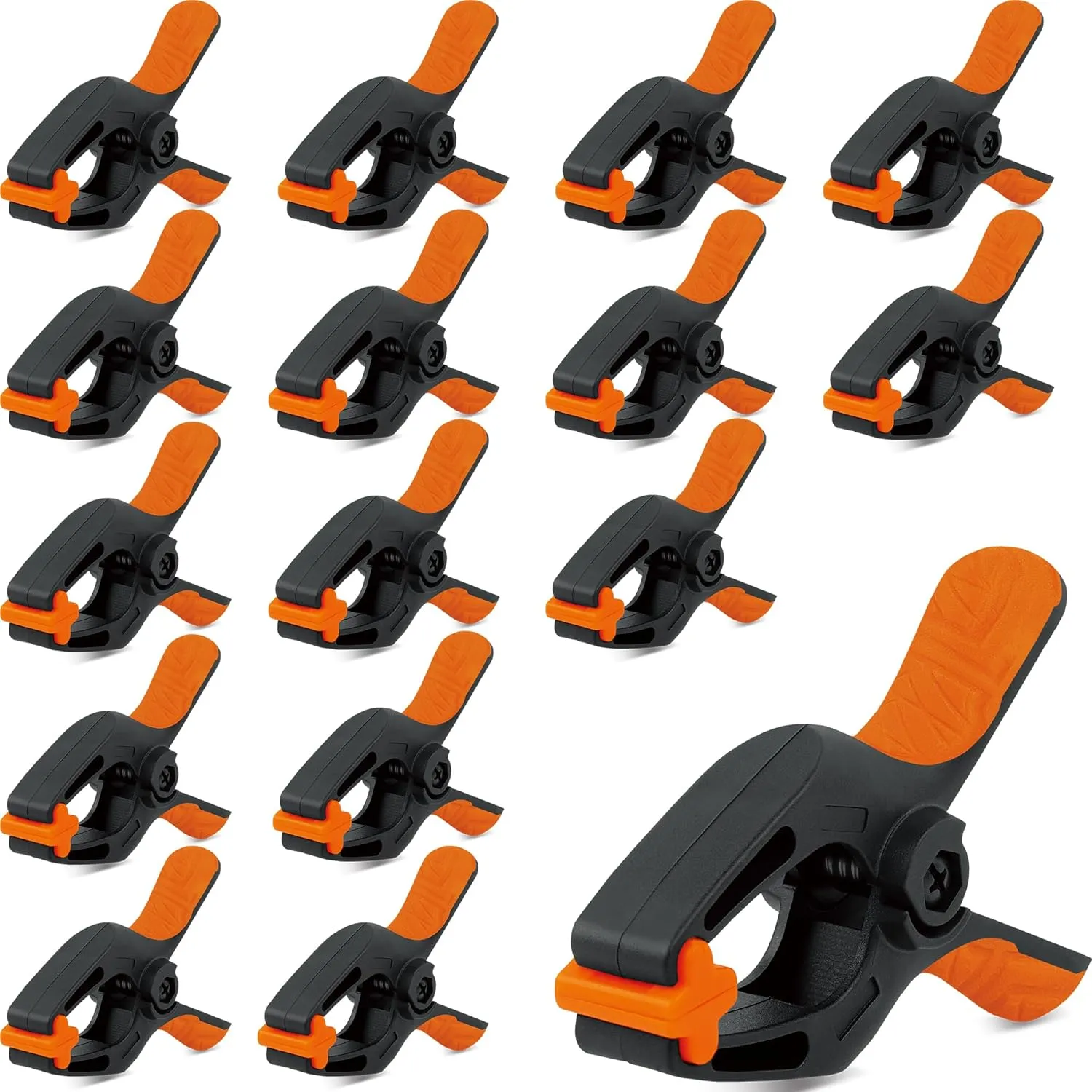 16 Pack Spring Clamps Heavy Duty, 3" with 1-5/8 Inch Jaw Opening