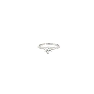 18k white gold .46ct H SI1 Round Diamond Solitaire engagement ring Certified By Rodrigo Giraldo Gemologo #D010172