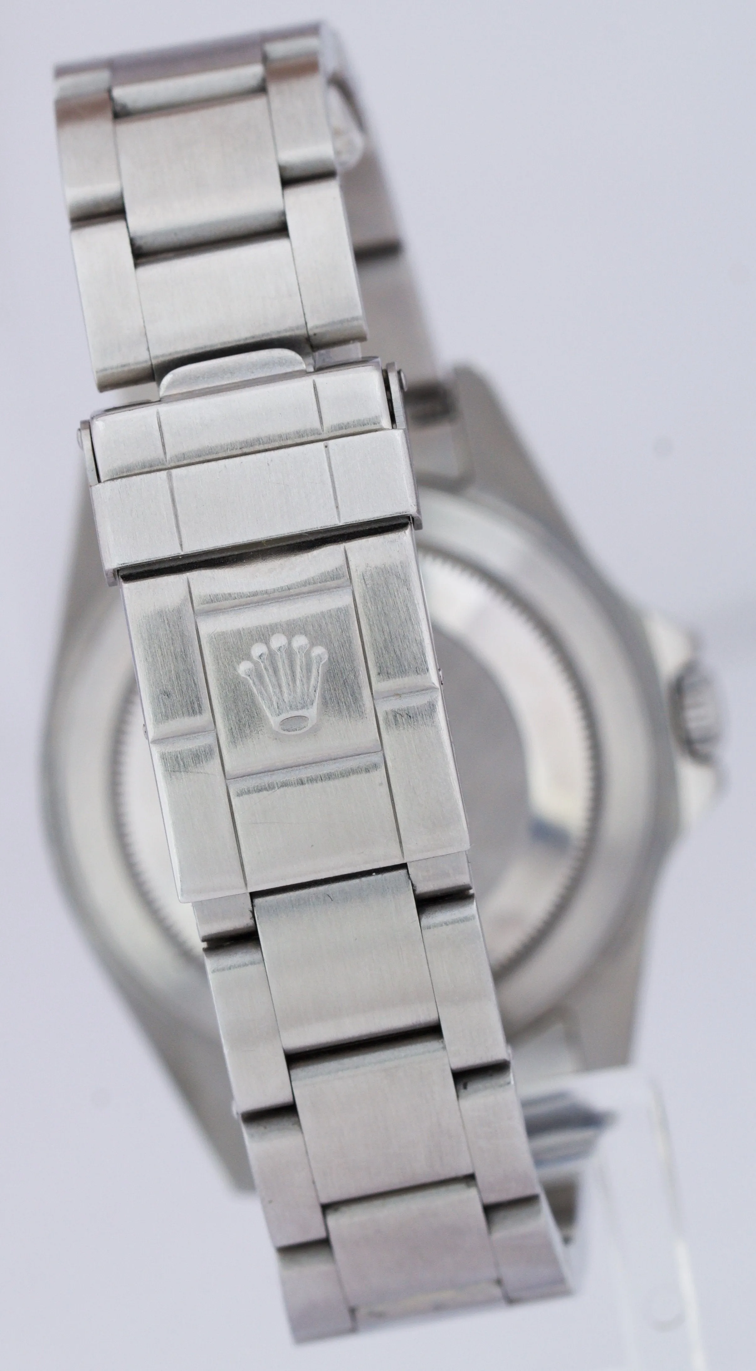 2007 Rolex Explorer II NO-HOLES CASE Stainless Black Date 40mm Watch 16570 T