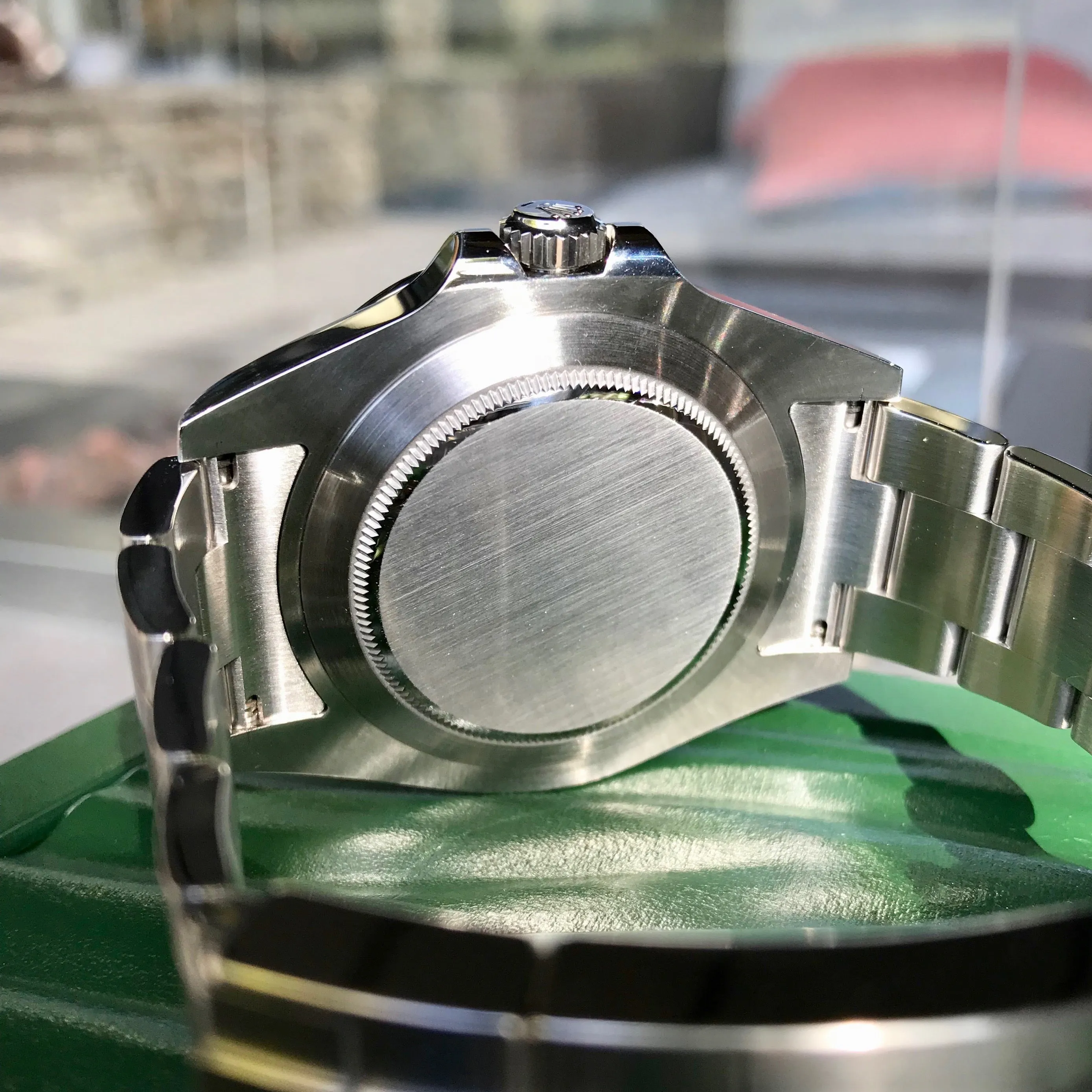 2009 Rolex Explorer II 216570 Black GMT Oyster Perpetual Stainless Steel Wristwatch Box & Papers