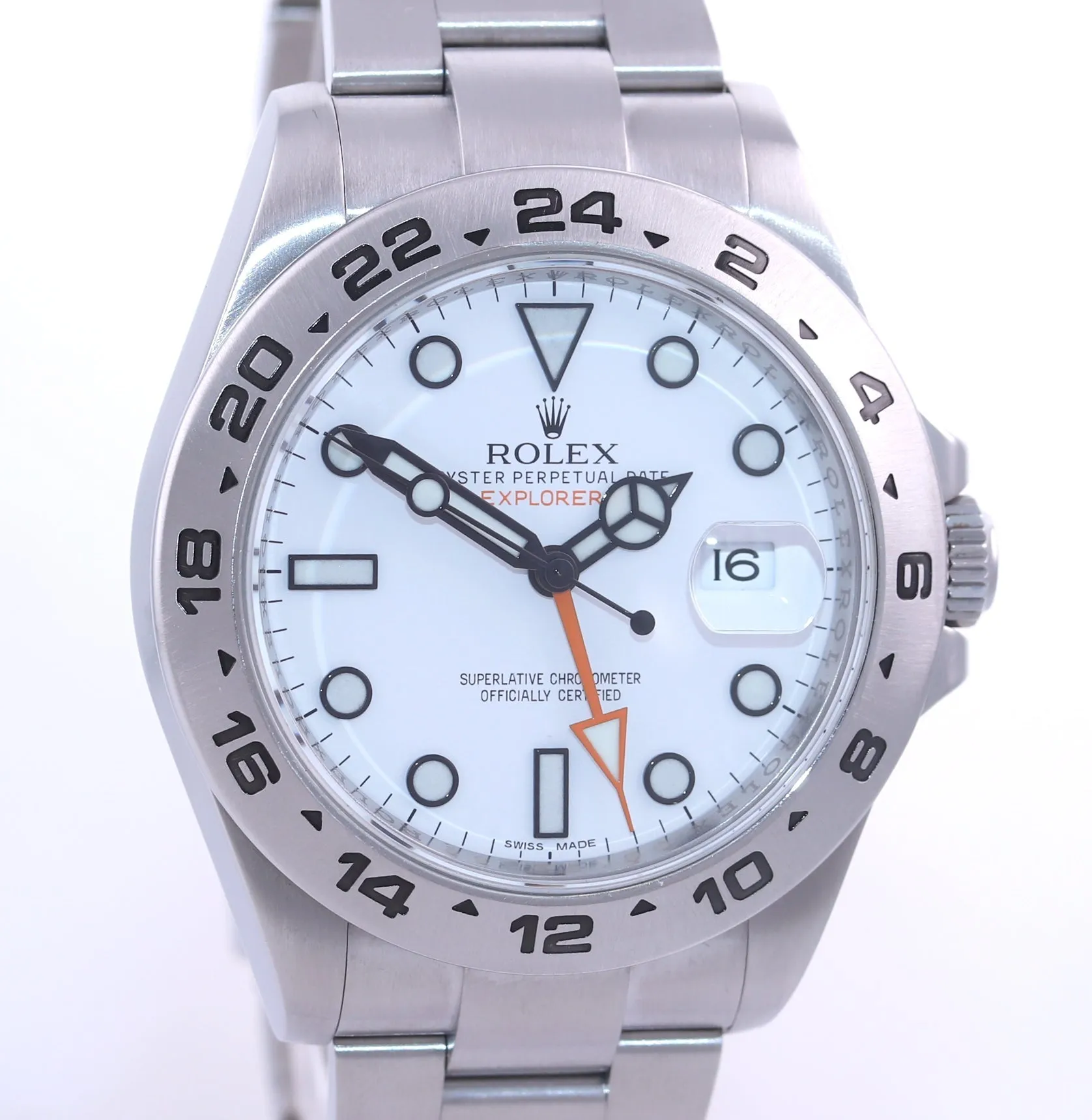 2020 Rolex Explorer II 42mm Polar 216570 White Steel Oyster GMT Watch Box
