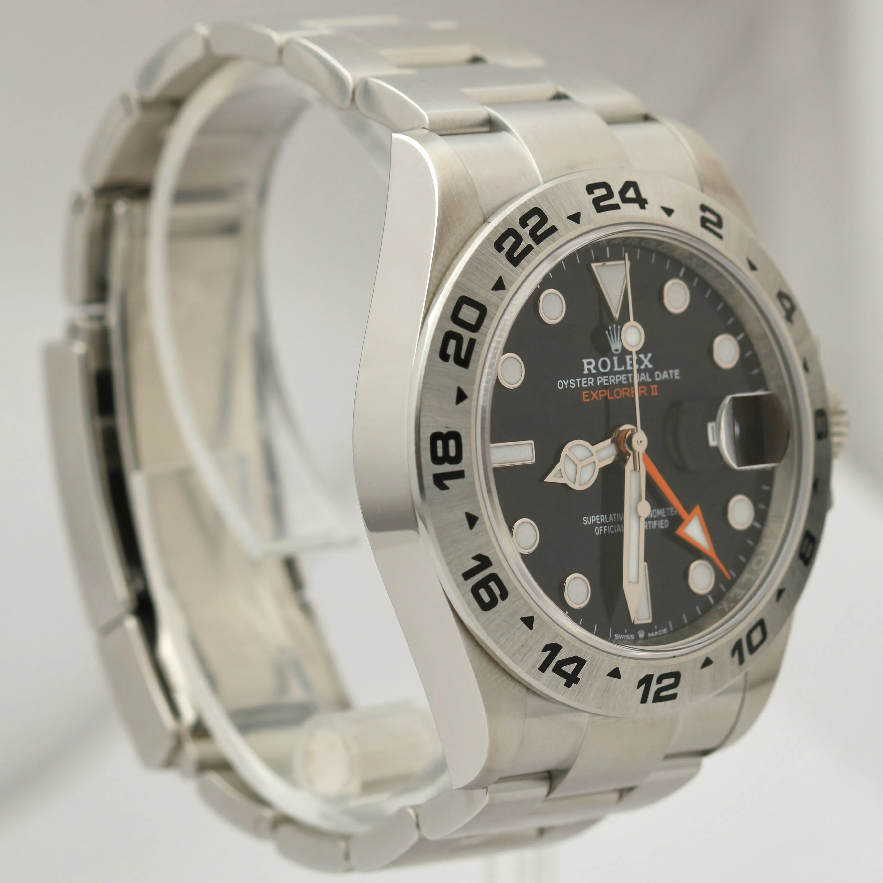 2021 Rolex Explorer II 226570 CARD Black Stainless Steel 42mm Date Watch B P