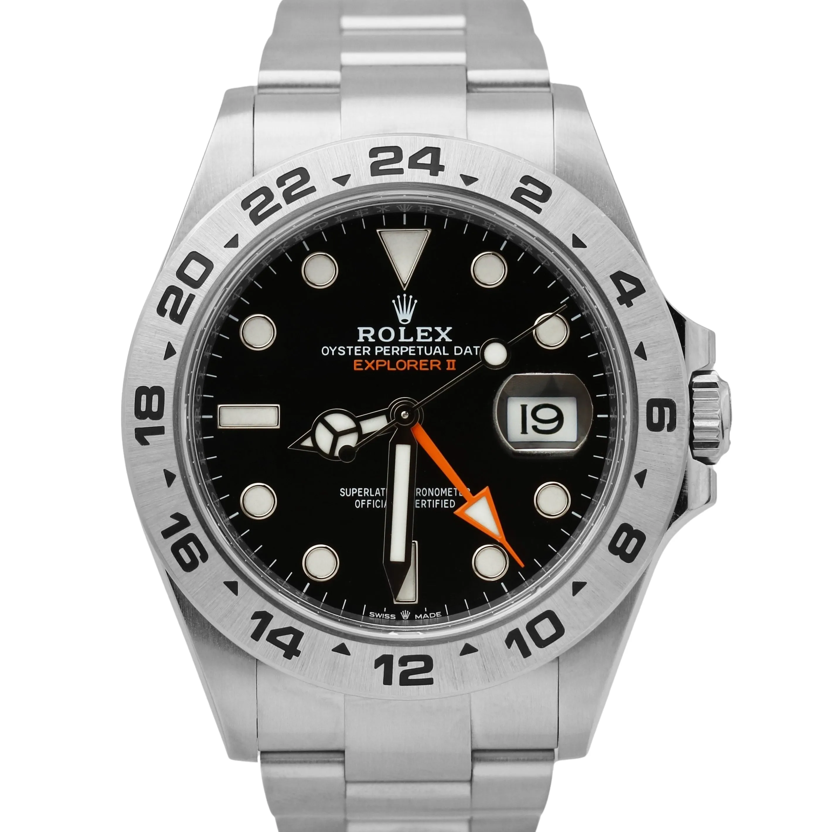 2021 Rolex Explorer II 226570 CARD Black Stainless Steel 42mm Date Watch B P