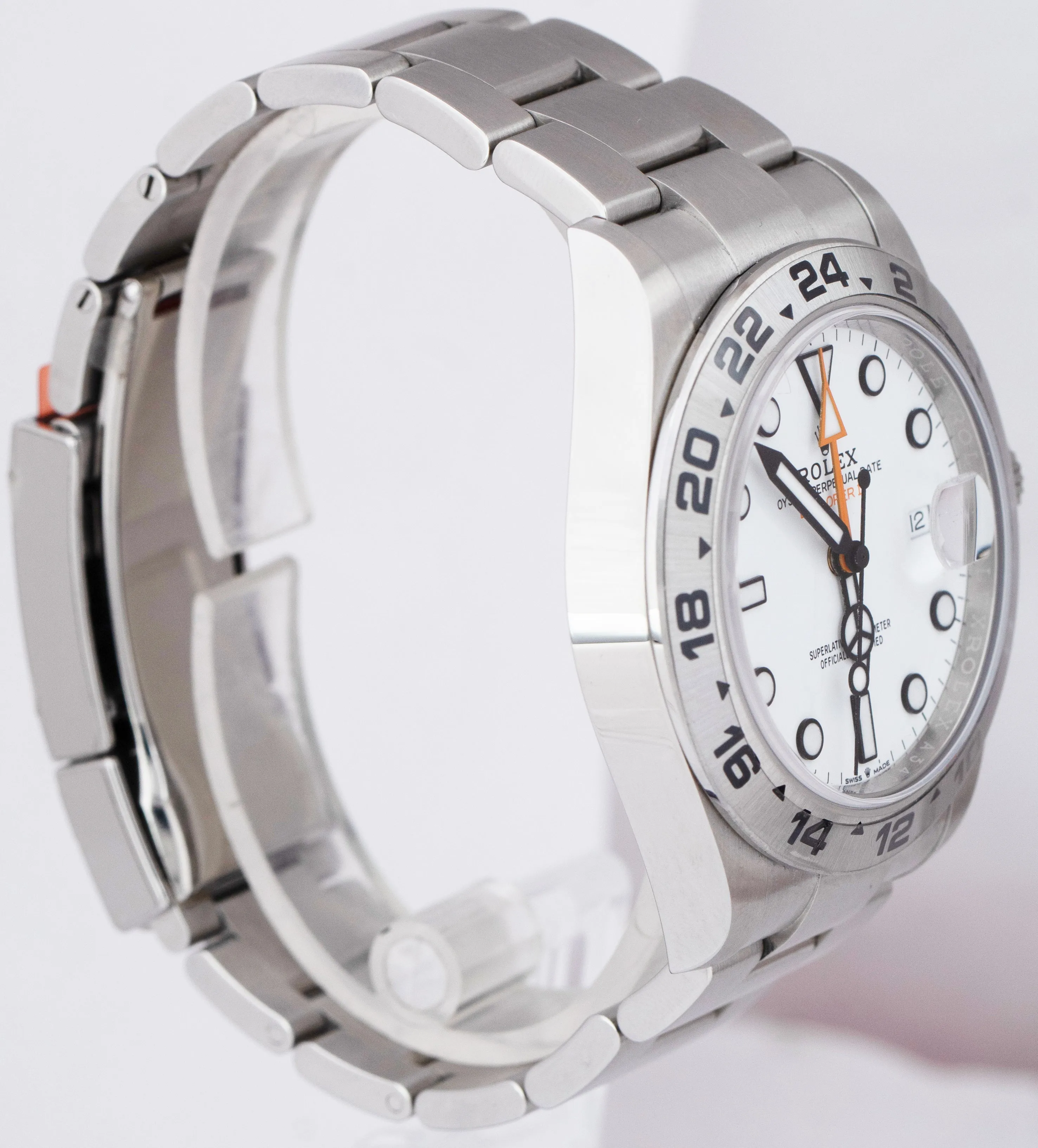 2021 Rolex Explorer II 42mm Polar White Stainless GMT Date Watch 226570 B P