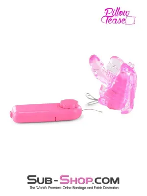 3454M      Happy Little Butterfly Strap-In Vibrating Mini-Dildo with Fluttering Wings - LAST CHANCE - Final Closeout!