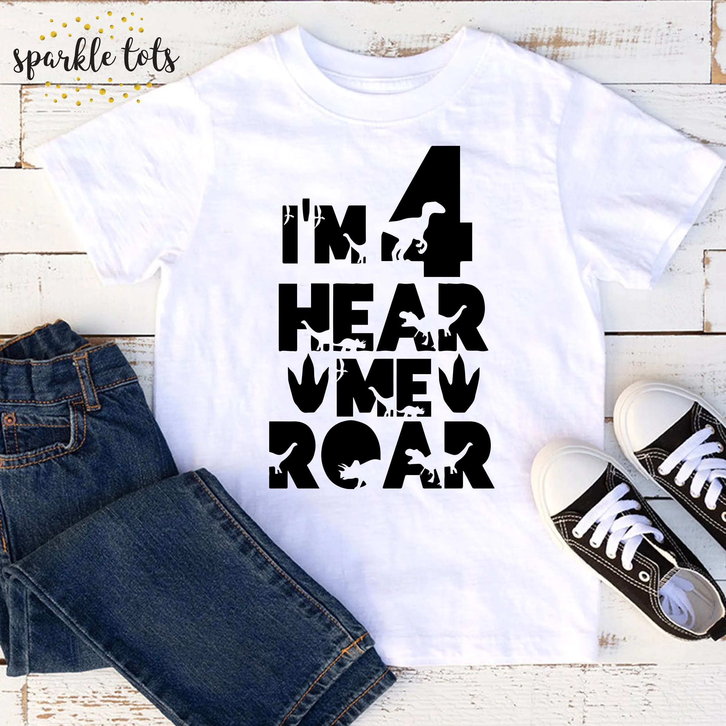 4th Birthday Dinosaur Shirt