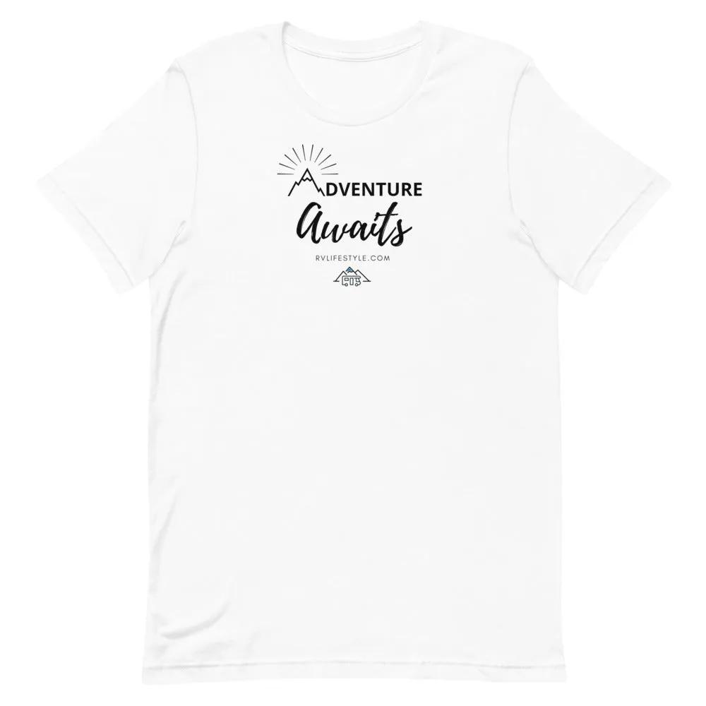 Adventure Awaits - Men and Women's Short-Sleeve T-Shirt