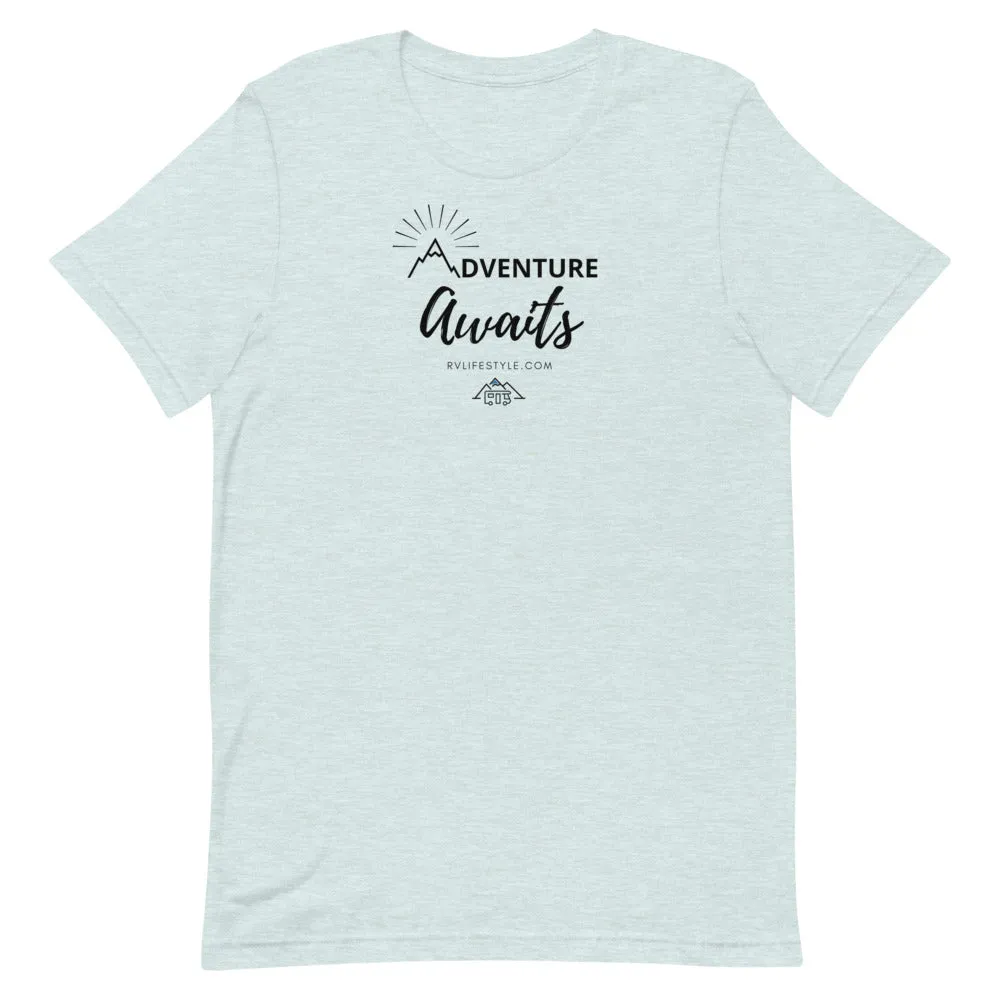 Adventure Awaits - Men and Women's Short-Sleeve T-Shirt