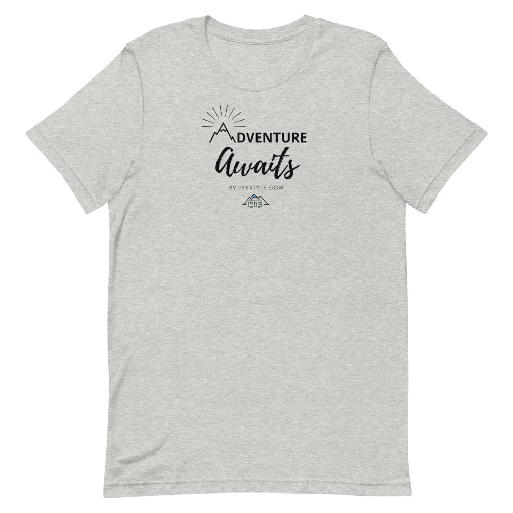 Adventure Awaits - Men and Women's Short-Sleeve T-Shirt