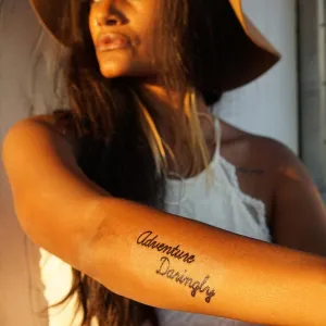Adventure Daringly Temporary Tattoo