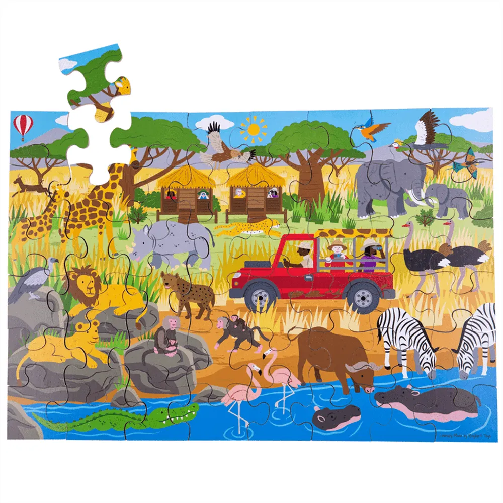 African Adventure Floor Puzzle - 48pcs