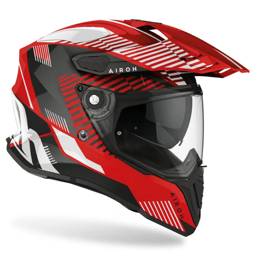 Airoh Commander Boost Adventure Helmet Gloss Red
