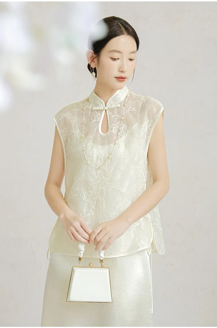 Alejandra Exquisite Qipao Cheongsam Vest Top