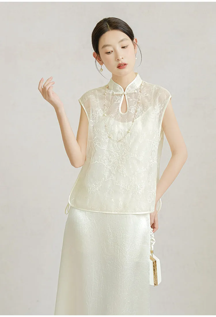 Alejandra Exquisite Qipao Cheongsam Vest Top