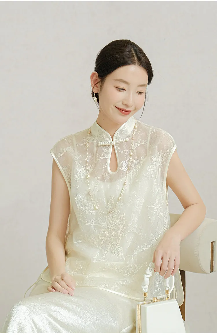 Alejandra Exquisite Qipao Cheongsam Vest Top