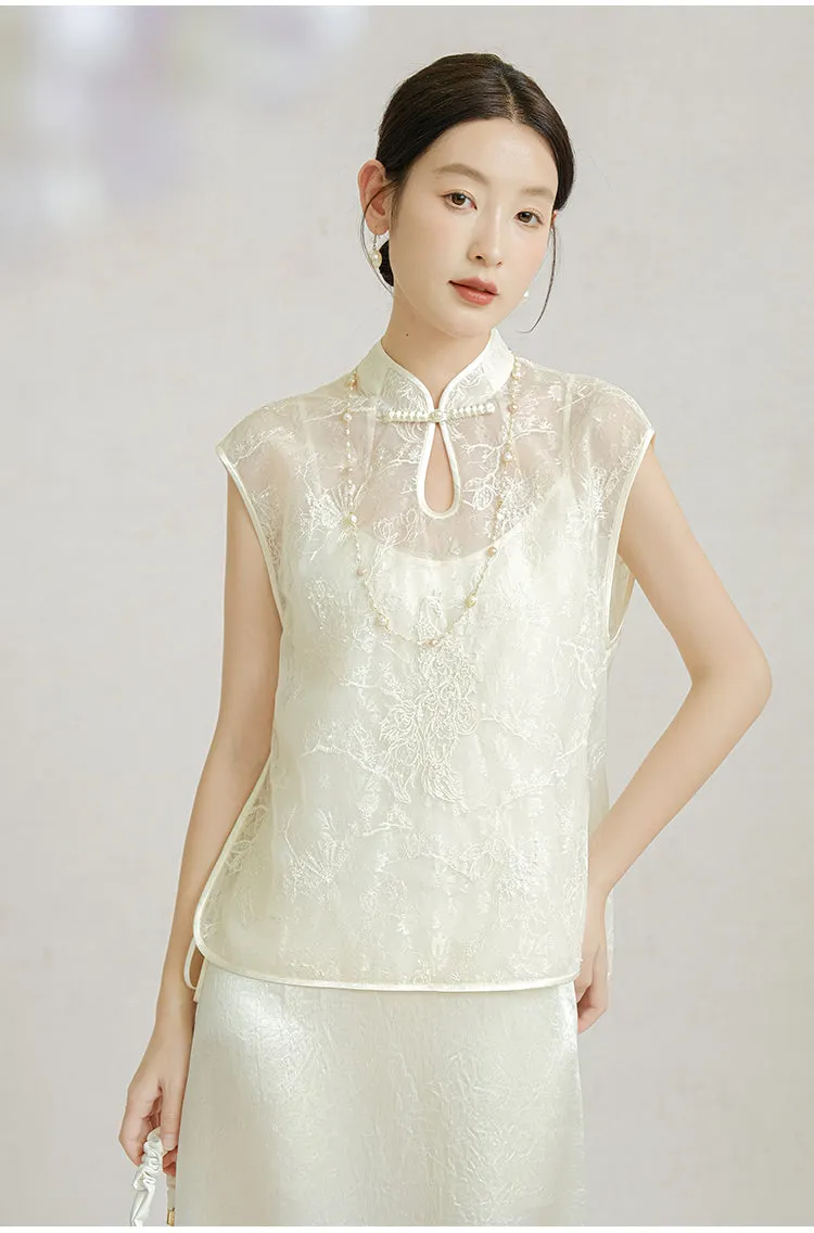 Alejandra Exquisite Qipao Cheongsam Vest Top