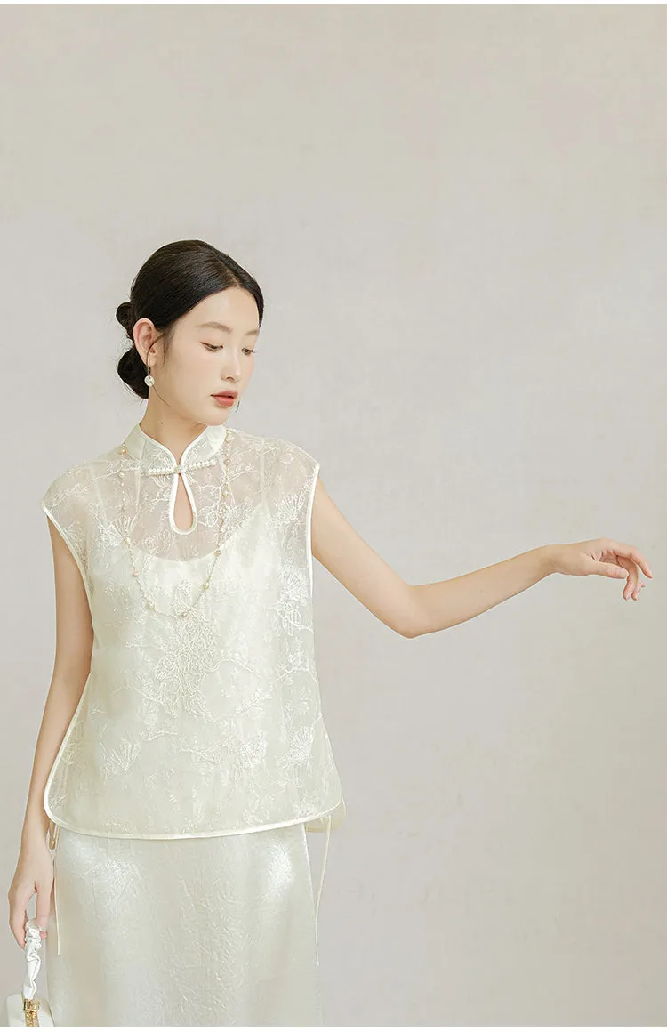 Alejandra Exquisite Qipao Cheongsam Vest Top