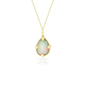 AMÁLI Opal Teardrop Pendant Necklace