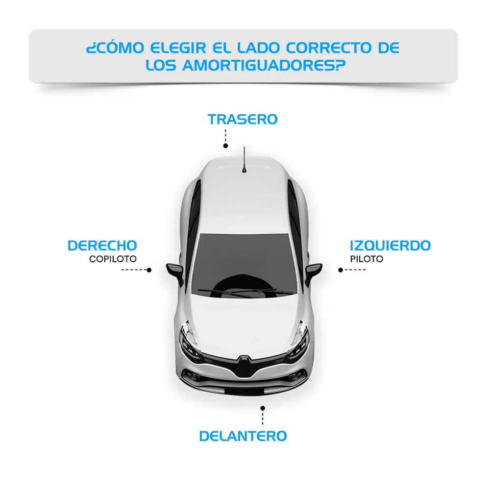 Amortiguadores Originales Ag Shock Peugeot 207 Compact 2008-2014 Delanteros