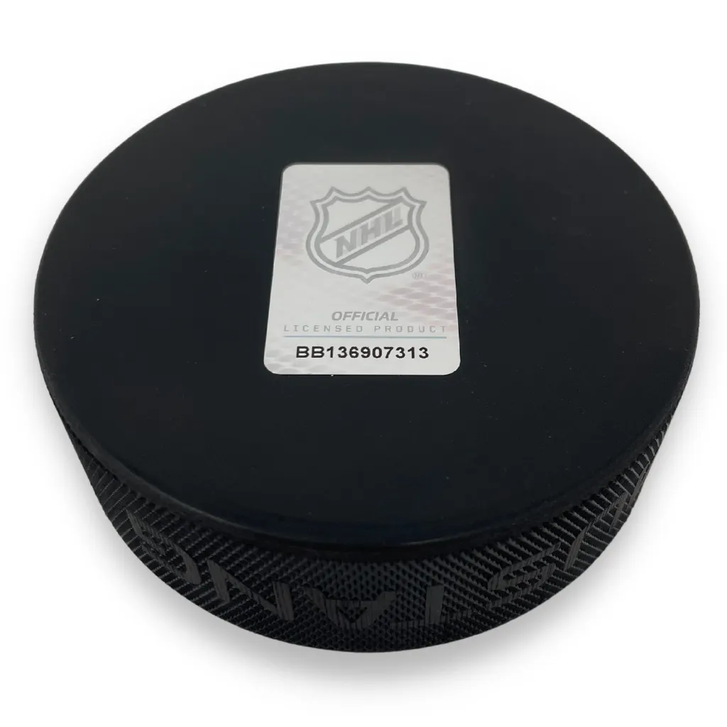 Anaheim Ducks Puck - Textured Stripe