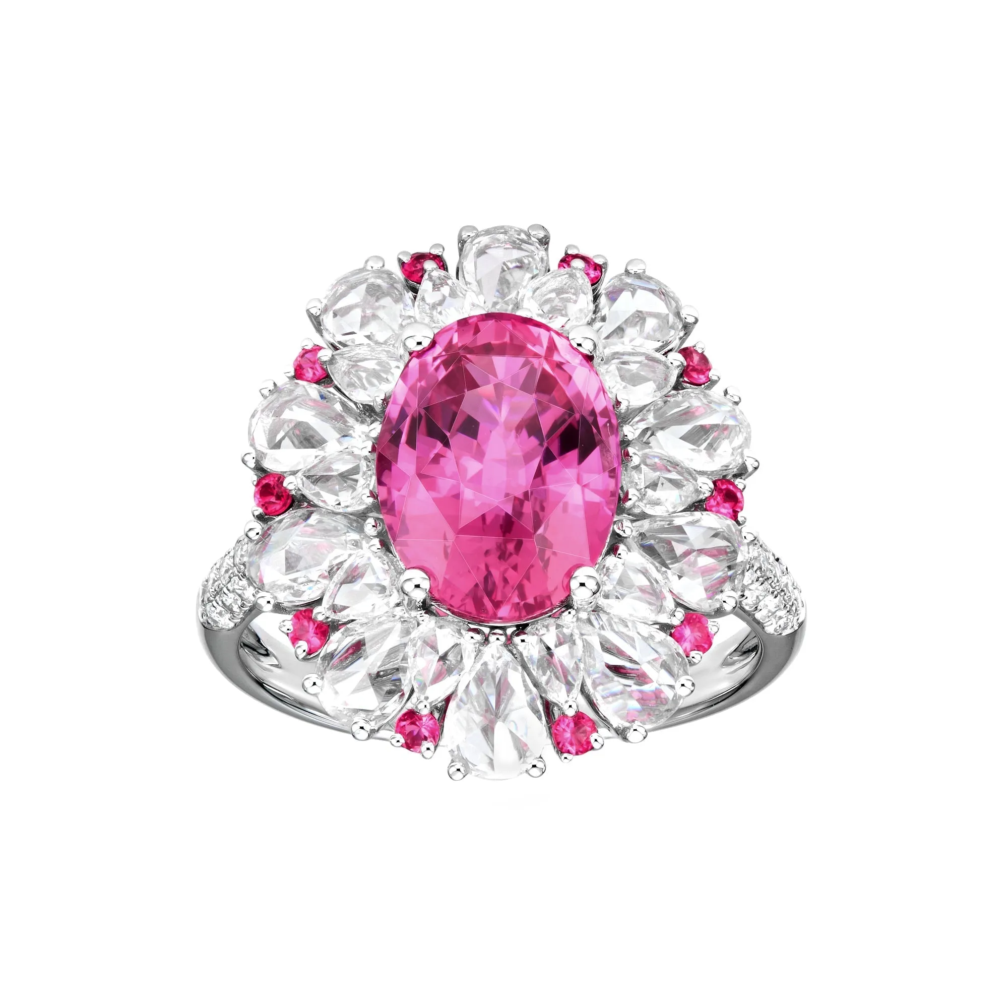 Andante Pink Sapphire Cocktail Ring