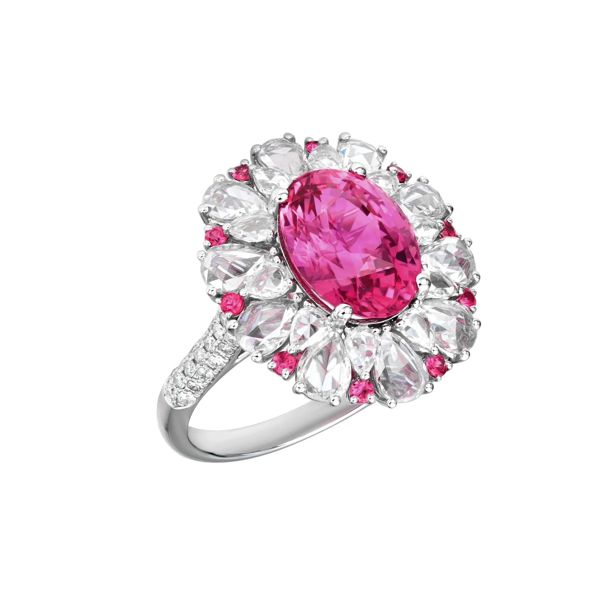 Andante Pink Sapphire Cocktail Ring