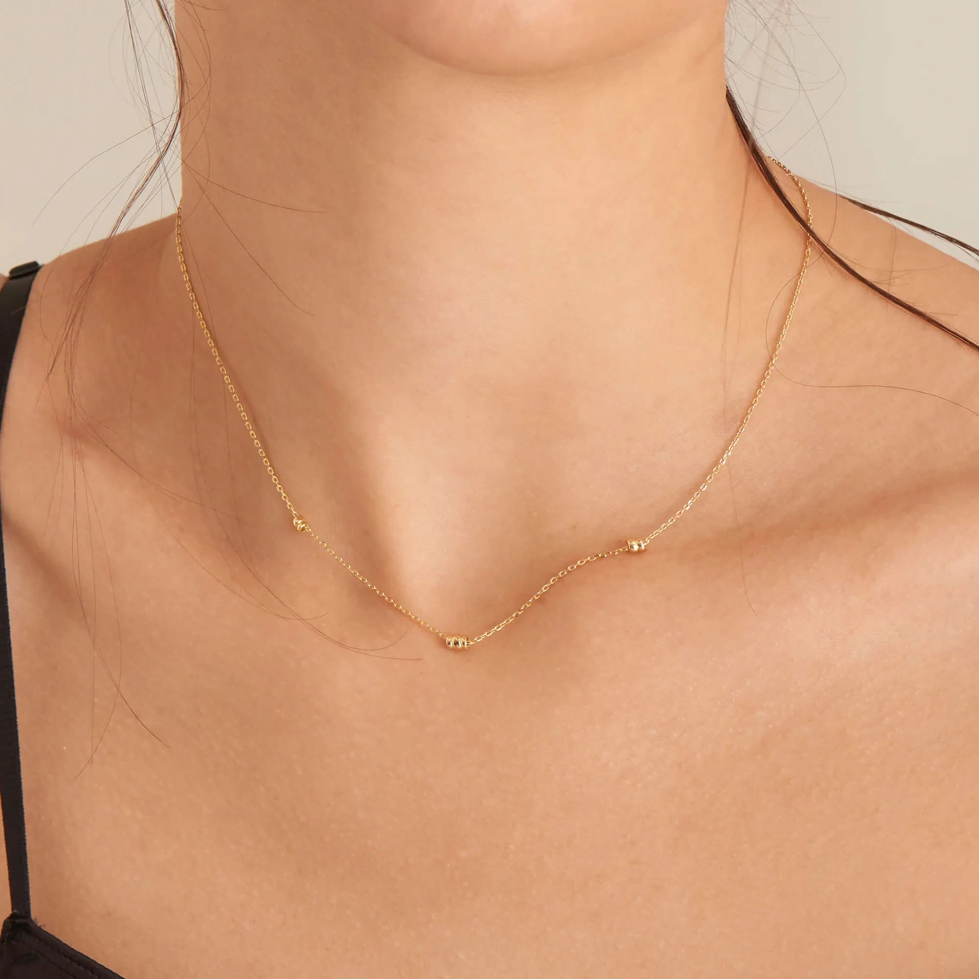 Ania Haie Smooth Operator Gold Smooth Twist Chain Necklace