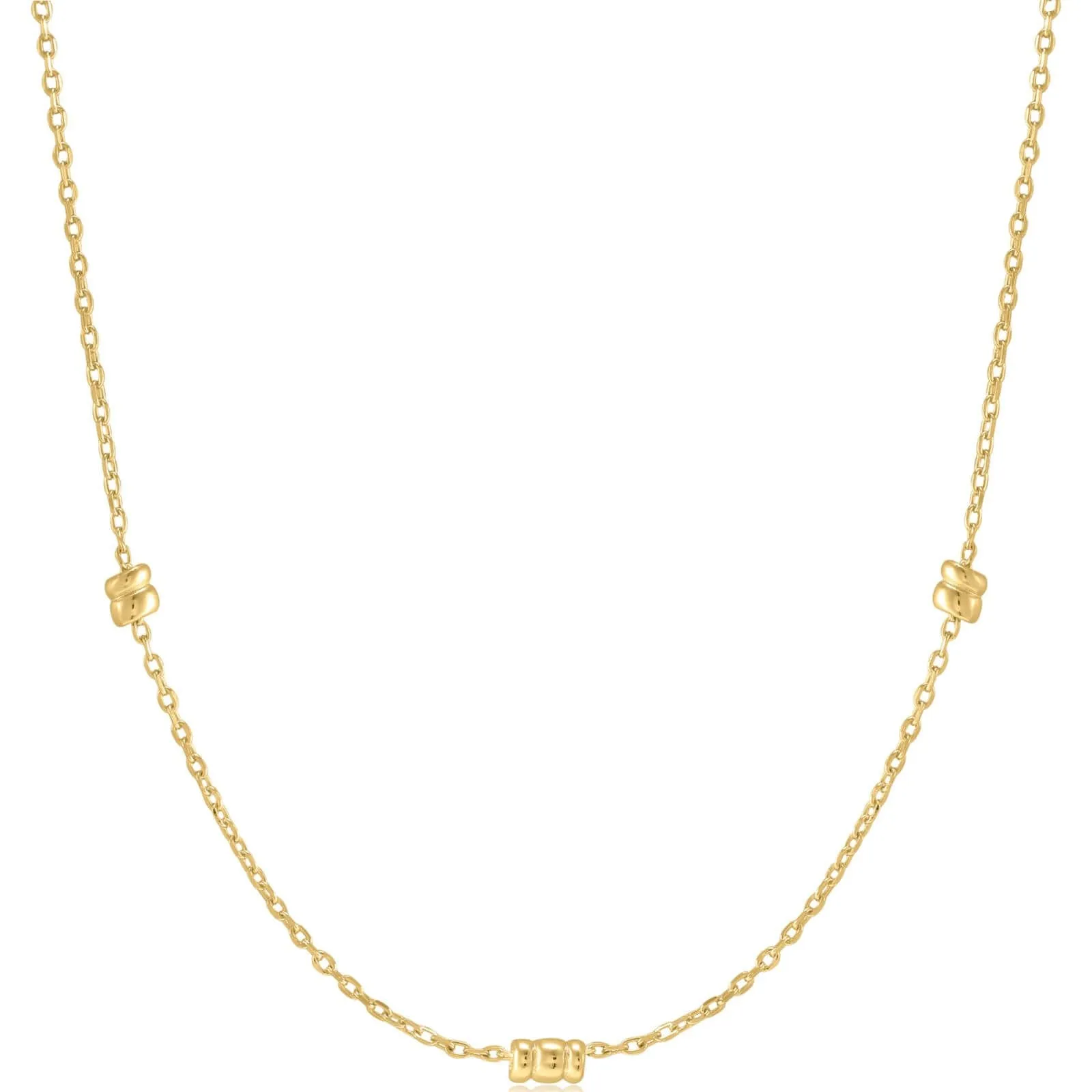 Ania Haie Smooth Operator Gold Smooth Twist Chain Necklace