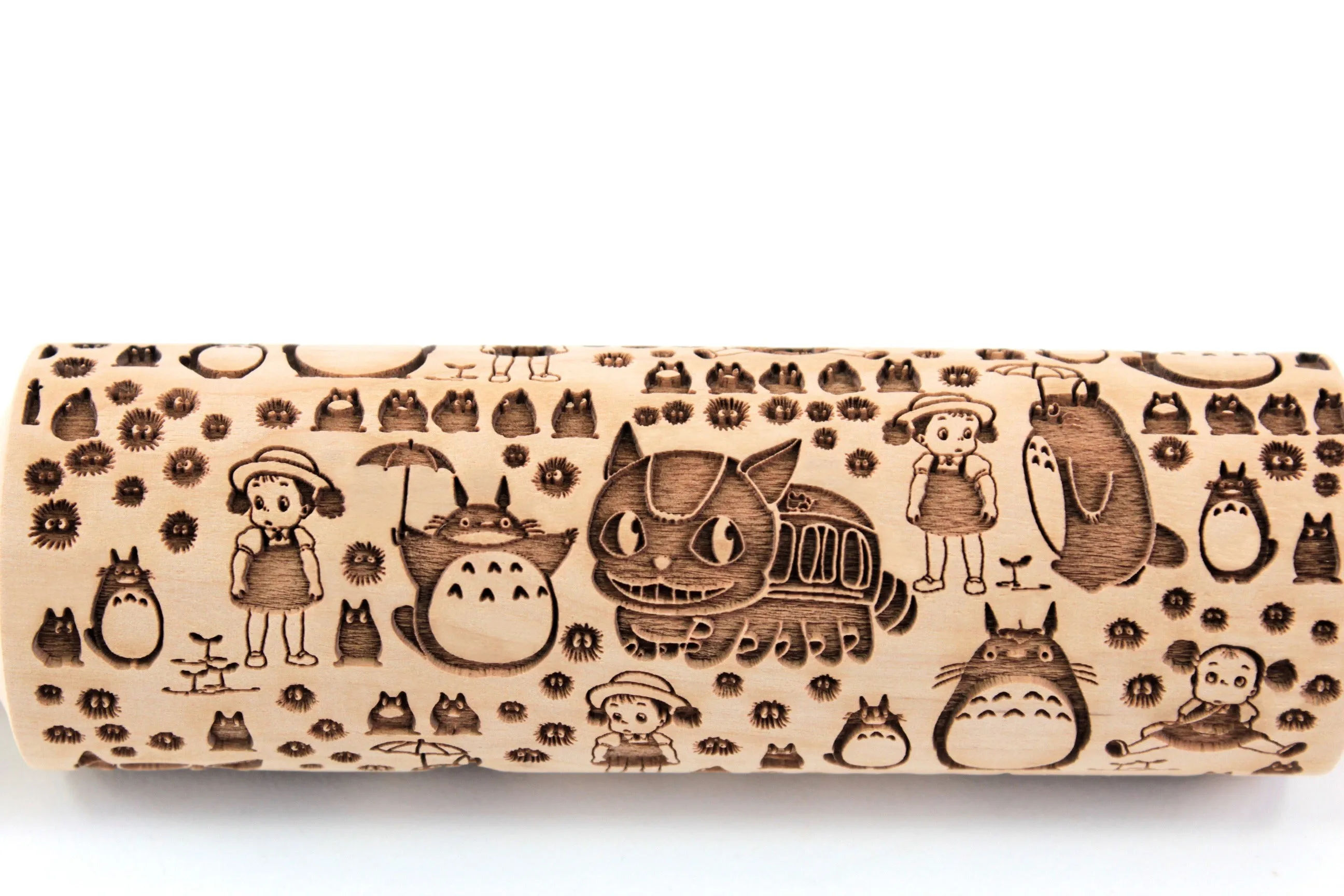 Anime Embossed Rolling Pin,Textured Cookies, Kids Baking, Clay Stamp