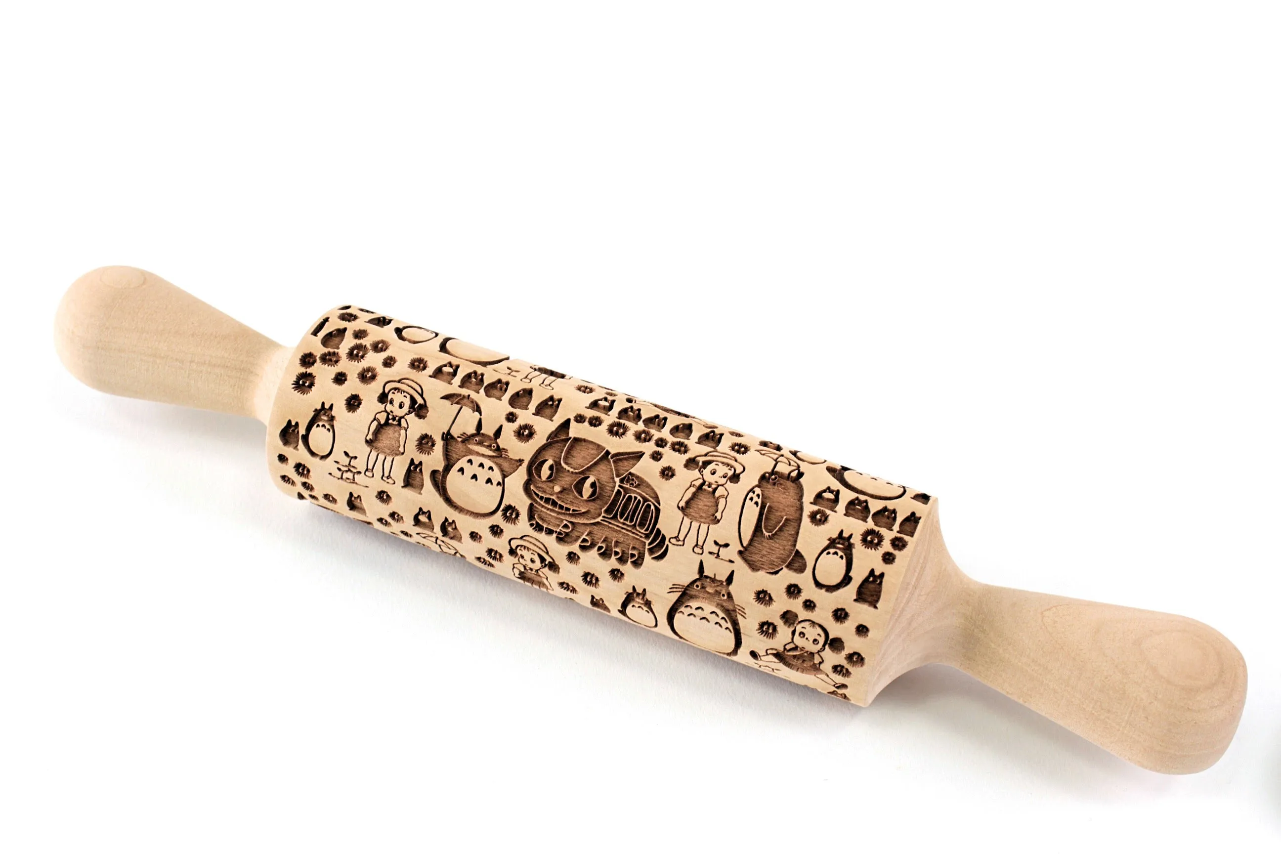Anime Embossed Rolling Pin,Textured Cookies, Kids Baking, Clay Stamp
